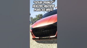 “SOLAR ORANGE” Modded CREW Color (HEX CODE) #gta5 #gtamods #pc #console #kingviciii #shorts