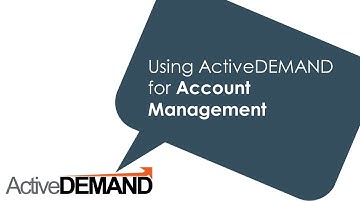 Using ActiveDEMAND for Account Management