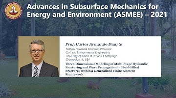ASMEE - 2021 | Prof. Carlos Armando Duarte | 3D Modeling of Multi-Stage Hydraulic Fracturing