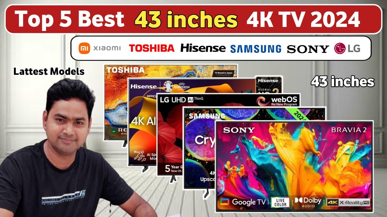 Best 43 inches 4K TV in India 2024🔥🔥Top 5 Best 43 inches 4K TV🔥🔥Best 43 ...