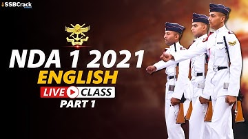 NDA 1 2021 English Live Class Part 1 | 14 April 2021