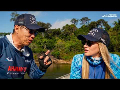 AULAS E DICAS COM NELSON NAKAMURA E GABRIELA BRASIL!! PESCARIA DE TUCUNARÉ NO RIO XINGU.