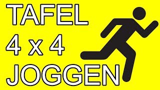 TAFEL VAN 4 - REKENEN met meester Richard || tafeljoggen || flitsen || automatiseren || memoriseren