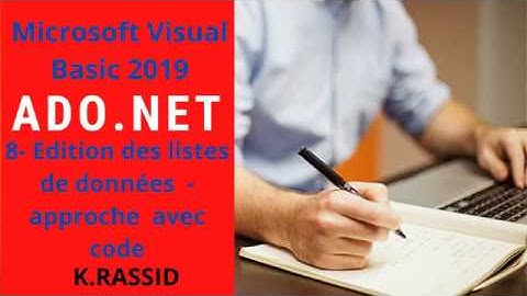 TP7 Programmation VB.Net 2019 | Concevoir une  Liste d