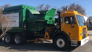 Valley Vista Services Ex Tucson Peterbilt 320 Scorpion #469 with new grippers on trash on 3-22-2021