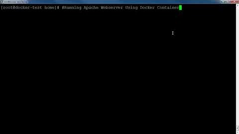 Running Apache Webserver Using Docker Container - Part 1