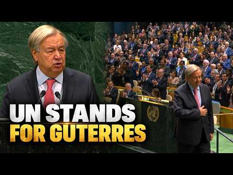 WATCH: Standing Ovation For Guterres After Final UN General Assembly Speech | Emotional Farewell