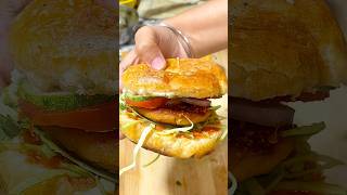Market Style🍔 Desi Burger #shorts #cooking #burger #foodlover #recipe #desifood #minivlog #foodie