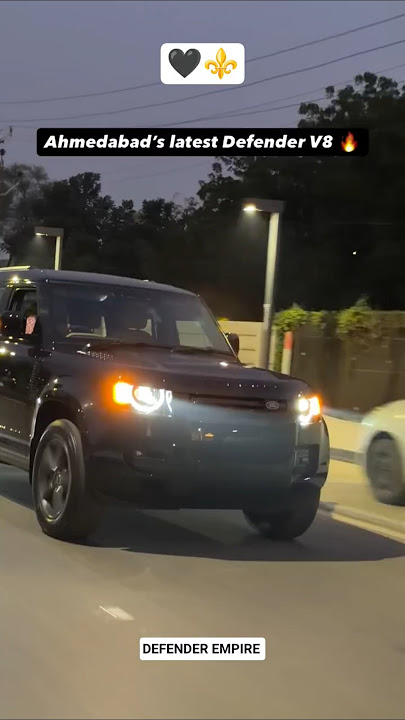 BLACK🖤 DEFENDER V8 POWER 🔥📈 LOVER'S 💯✅ #shorts #defender #landrover #automobile #suv #luxurycar