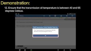 LAUNCH X431 PAD: Ford Kuga Transmission Control Module Clutch System Learning