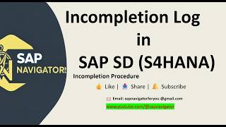 SAP SD Incompletion Log Explained | Configuration, Status Groups & Real-Time Demo