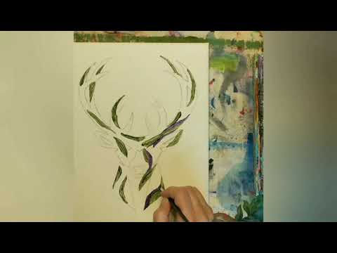 Painting Milwaukee Bucks Logo - Acrylic on Canvas