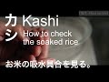 【麹本】#kojiforlife|かしkashi:how to check the soaked rice