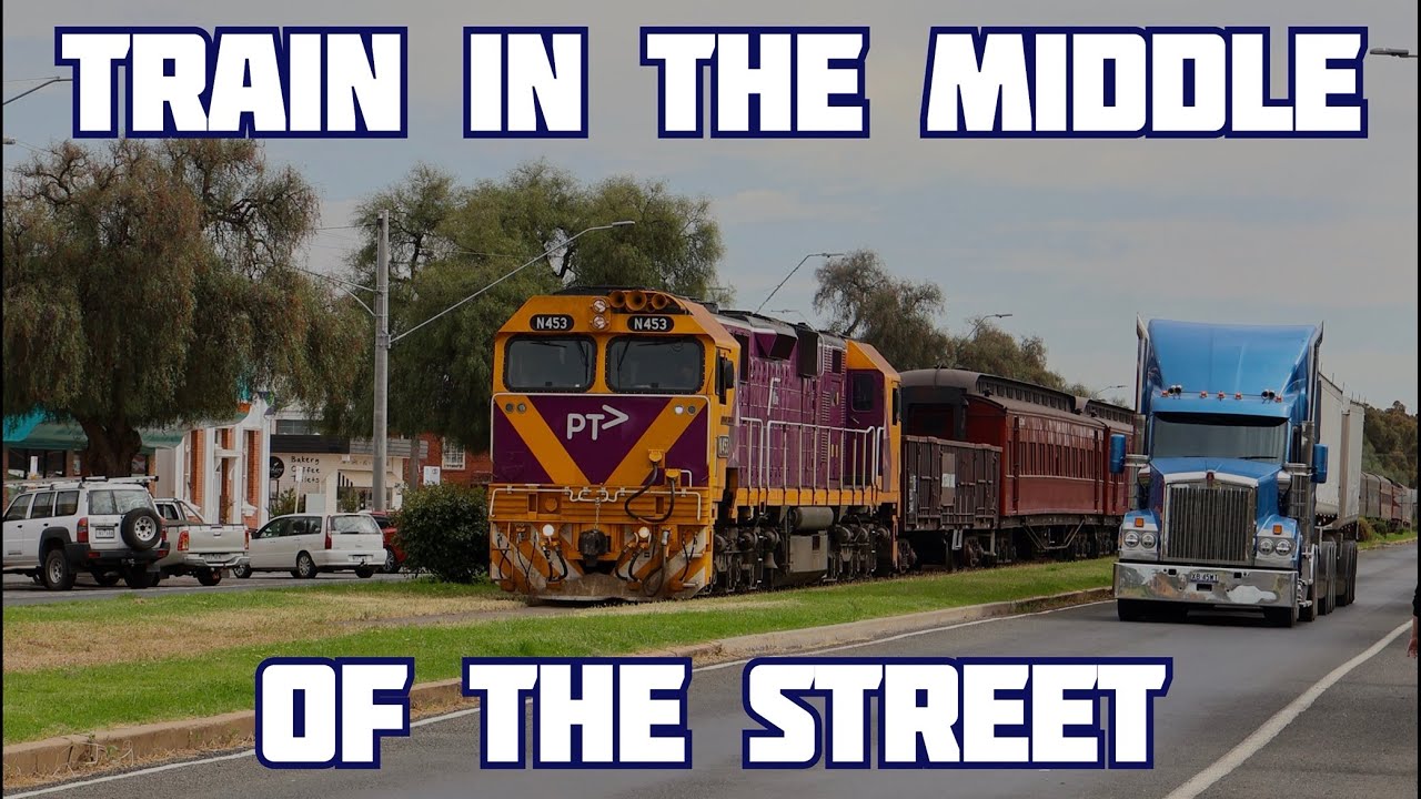 Passenger Train Travels down the Middle of a Towns Main Street! Steamrail’s Wycheproof Weekender 