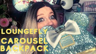 Loungefly haul/ Disney Main Attraction carousel Loungefly Backpack.