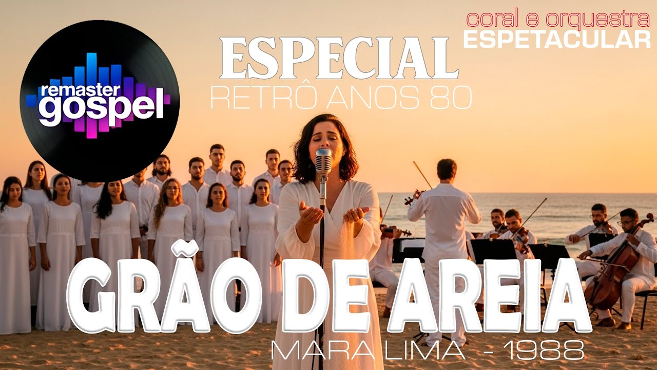 GRÃO DE AREIA de MARA LIMA 1988 numa versão renovada com ORQUESTRA e CORAL como você nunca ouviu