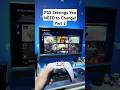 PS5 Settings You Need to Change - Part 2