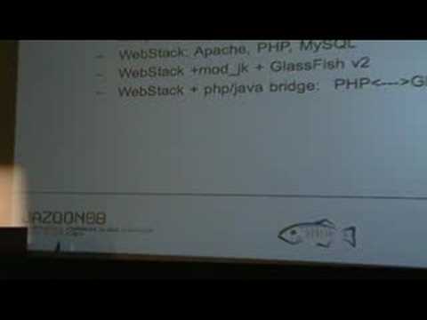 Cejug - Jazoon'08 - Ludovic Champenois - GlassFish v3/v3lite Tooling (NetBeans, Eclipse) - SAMP stack + Java/Php bridge + GlassFish V2, V3