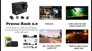 Procus Rush 2.0 |4K HD Camera|Waterproof combopack Unboxing/Review screenshot 2