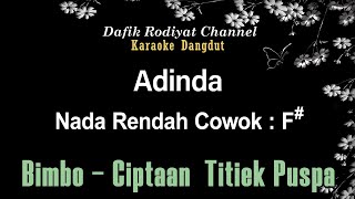 Adinda (Karaoke) Bimbo - Ciptaan  Titiek Puspa - Nada Rendah Cowok F#
