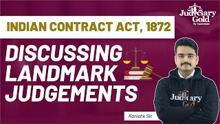 Indian Contract Act 1872 | Landmark Cases of Indian Contract Act | Judiciary Services Examination