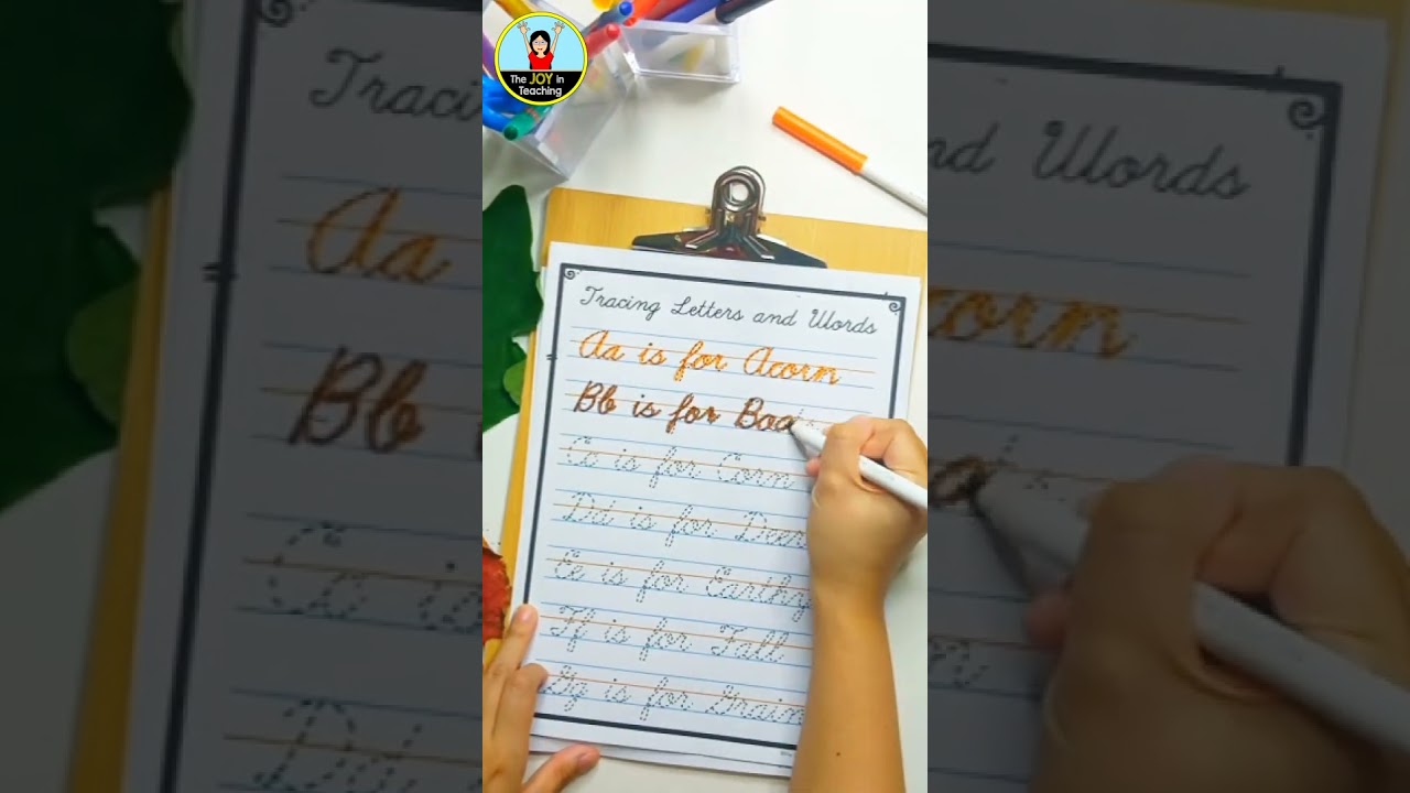 Fall Cursive Handwriting Practice  Autumn Themed Cursive Worksheets for 2nd & 3rd Grade