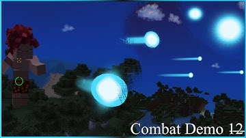 DBZ Style Ki Blasts in Minecraft (Combat Demo 12) [Dragon Block Apollo]