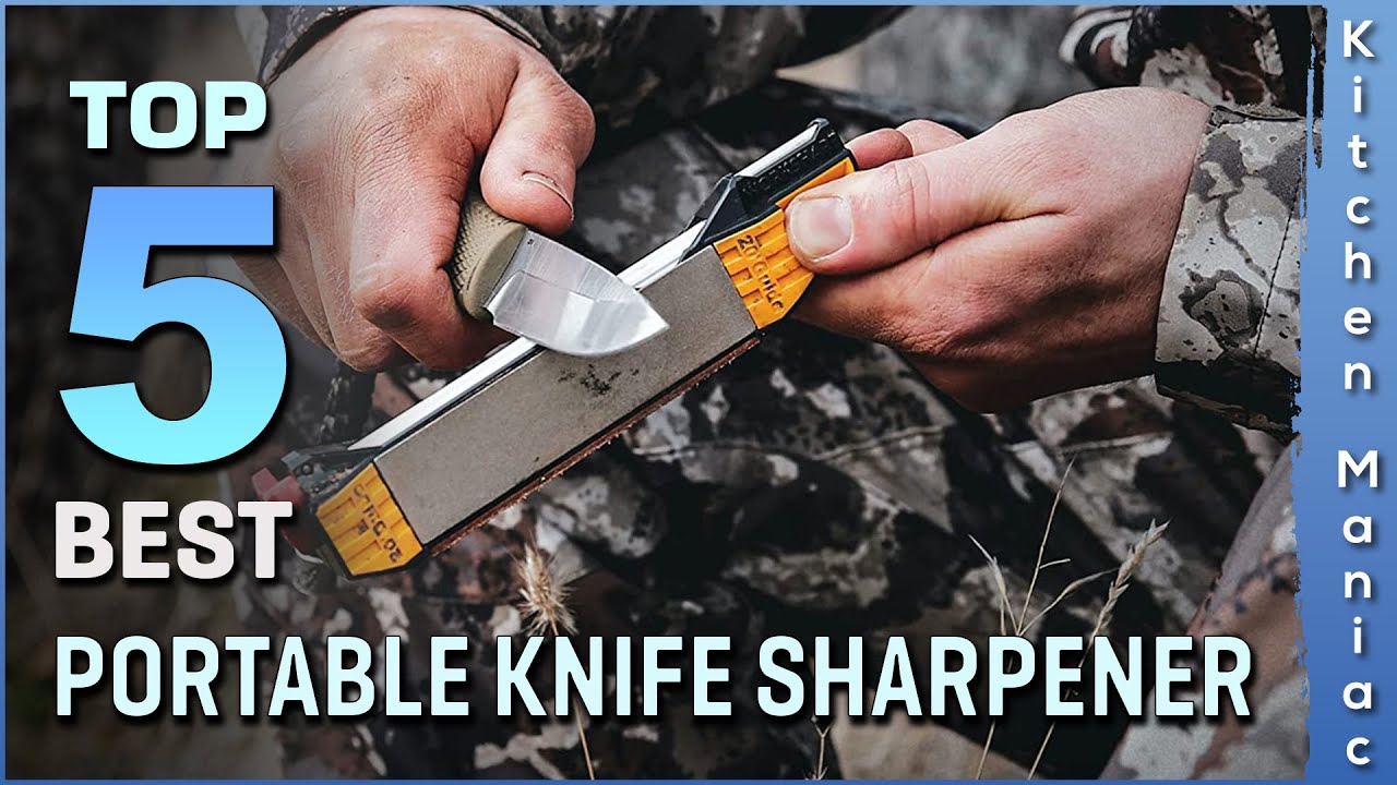 Jinyi Portable Knife Sharpener Mini Pocket Keychain Sharpener Foldable Knife  Sharpening Tool For Survival Hunting Fishing Hiking Camping Black (1pc, B