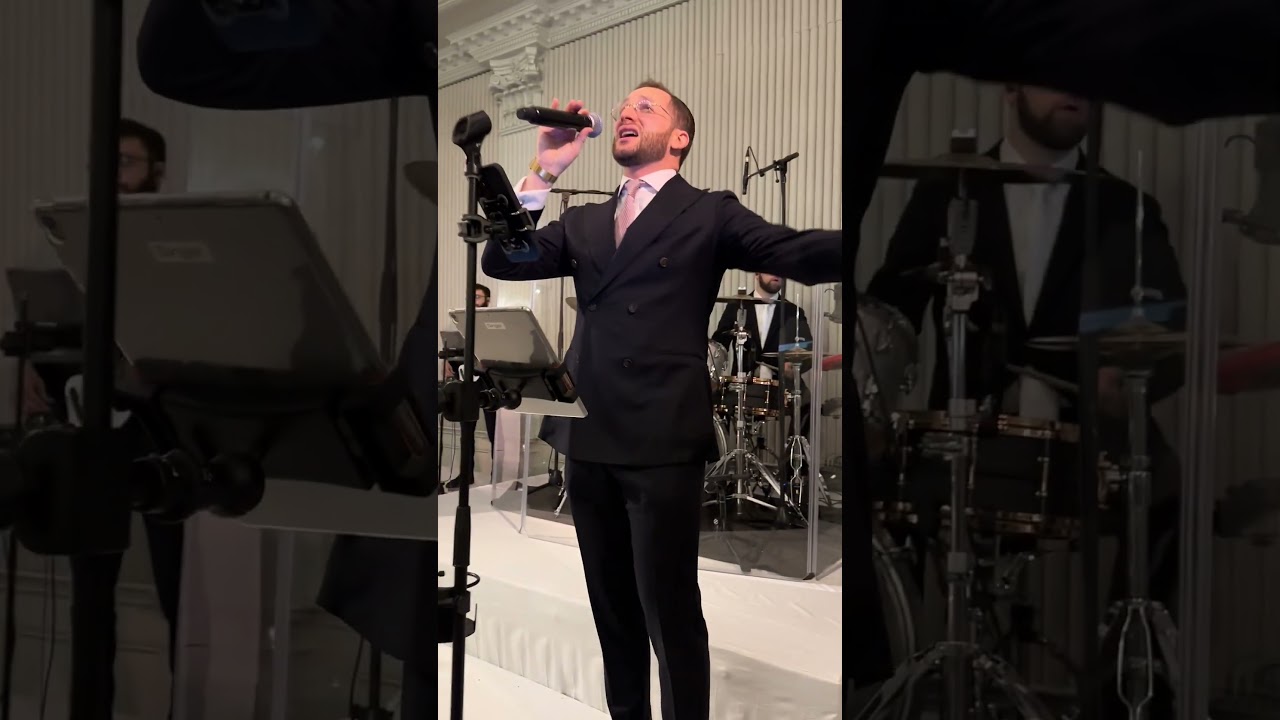 Sang this beautiful song “Hayom” by @MordechaiShapiro at @shlomosonnenberg8761 beautiful wedding