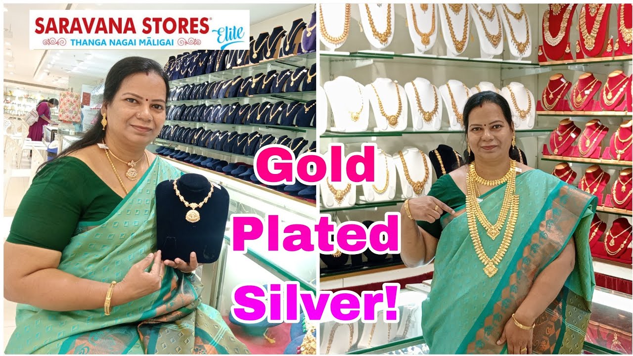 🔥வெள்ளி நெக்லஸ் With Estimated Bill ?7g -159g Silver Necklace Haram Collection With Price/Goldplated