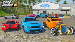 FORD RACING GARAGE BUILD! (RARE SUPERCARS & CLASSICS) | FARMING SIMULATOR 2019 screenshot 2