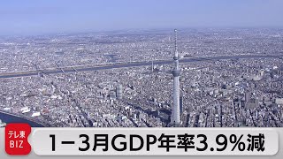 １－３月ＧＤＰ改定値 上方修正（2021年6月8日）