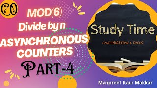 #Asynchronous Counters.Mod(6) Divide-by-n Ripple Counter