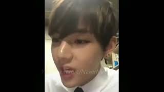 Kim Taehyung rapping the rap god