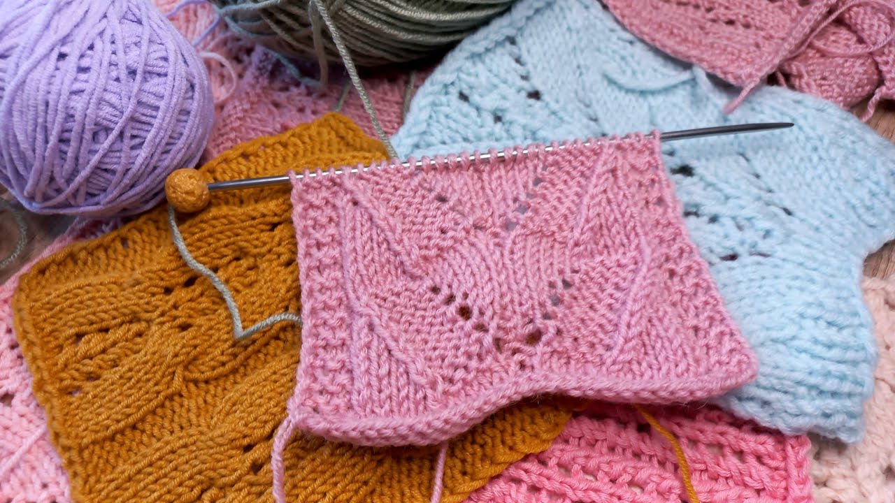 Мега красивый узор спицами🔥🥰😍. Knitting patterns 😍