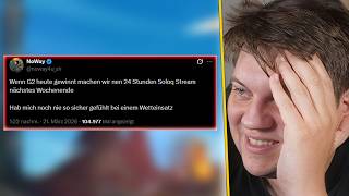 Ich habe eine Wette verloren...