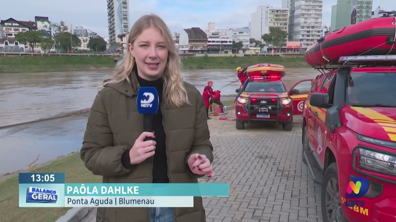 Em Blumenau: simulado dos bombeiros reúne 180 profissionais de Santa Catarina