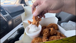 Chicken Express- ASMR Mukbang Spicy Chicken Tenders Crunchy