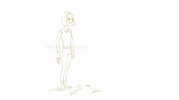 just  Finished Line Drawing Character Animation in Toonboom Harmony