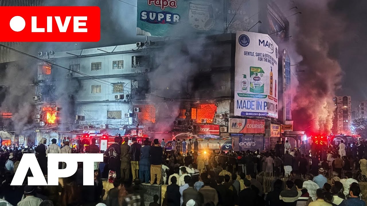 LIVE | Firefighters Search Karachi Mall Ruins for Over 60 Missing After Deadly Blaze Kills 14 | APT