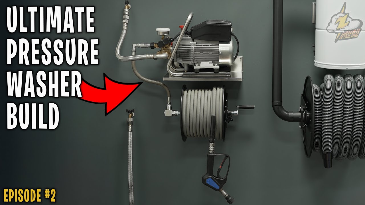 How To Install A Wall Mounted Pressure Washer & Vacuum. EP#2 The ...
