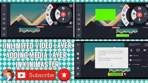 How to Add Media Layer and Unlimited Video Layer  in KineMaster.
