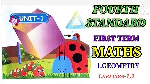 #FOURTH STANDARD #FIRST TERM# #EM#MATHS#GEOMETRY#EXERCISE1.1#