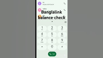 Banglalink balance check #bangladesh