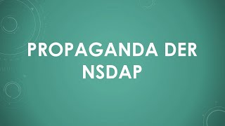 Propaganda Der Nsdap
