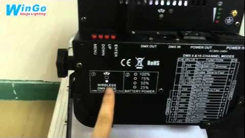 WG-G3039A 9RGBAW-UV LED battery wireless DMX & IR remote control uplight introduction