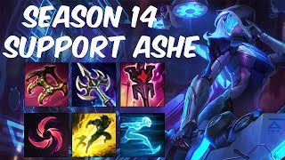 NEW SEASON 14 SUPPORT ASHE ITEM AND BUILD GUIDE