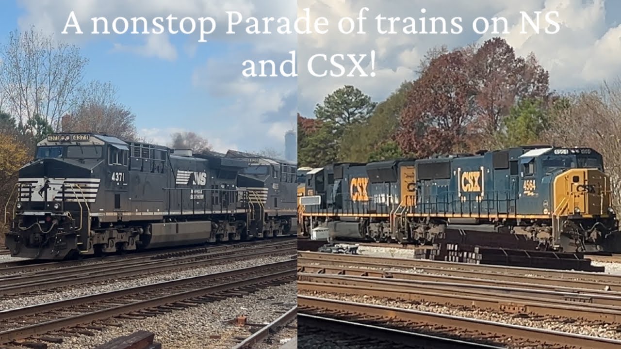 Continuous CSX & NS Action in the heart of Atlanta | Railfanning the ...