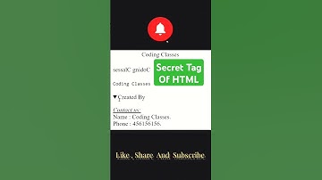 Secret Tags Of HTML | CSS | JavaScript | Web | #html #css #webdevelopment #js #coding