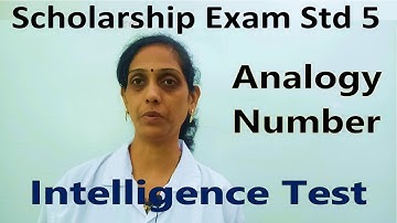 Scholarship Exam 2022 std 5 | Analogy - Numbers | Intelligence Test English Medium |Competitive Exam